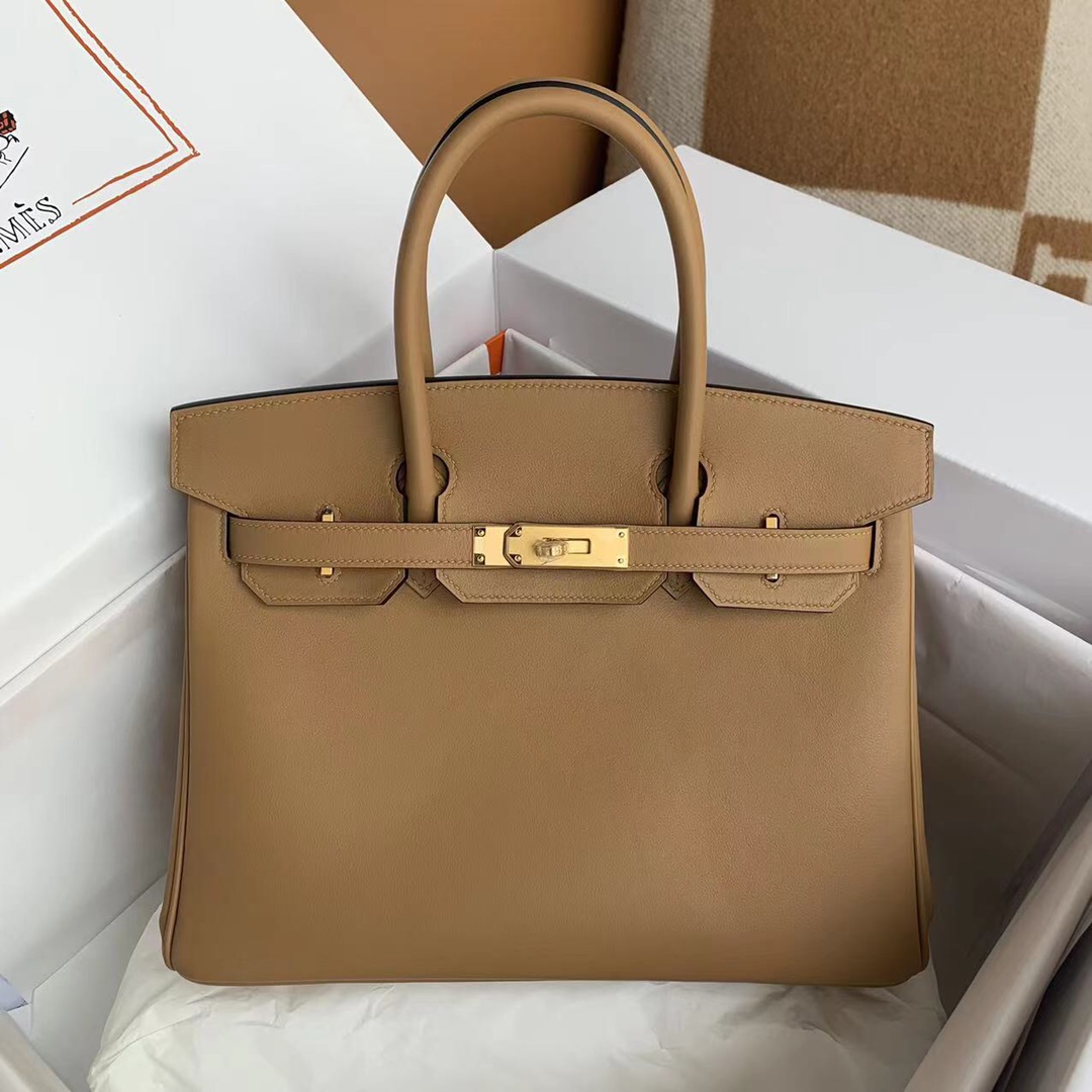 Hermes Birkin 30CM Swift Leather Handbag Trench